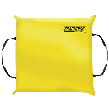 SEACHOICE Type IV Foam Safety Throw Cushion - Yellow, 15" x 15" 44900